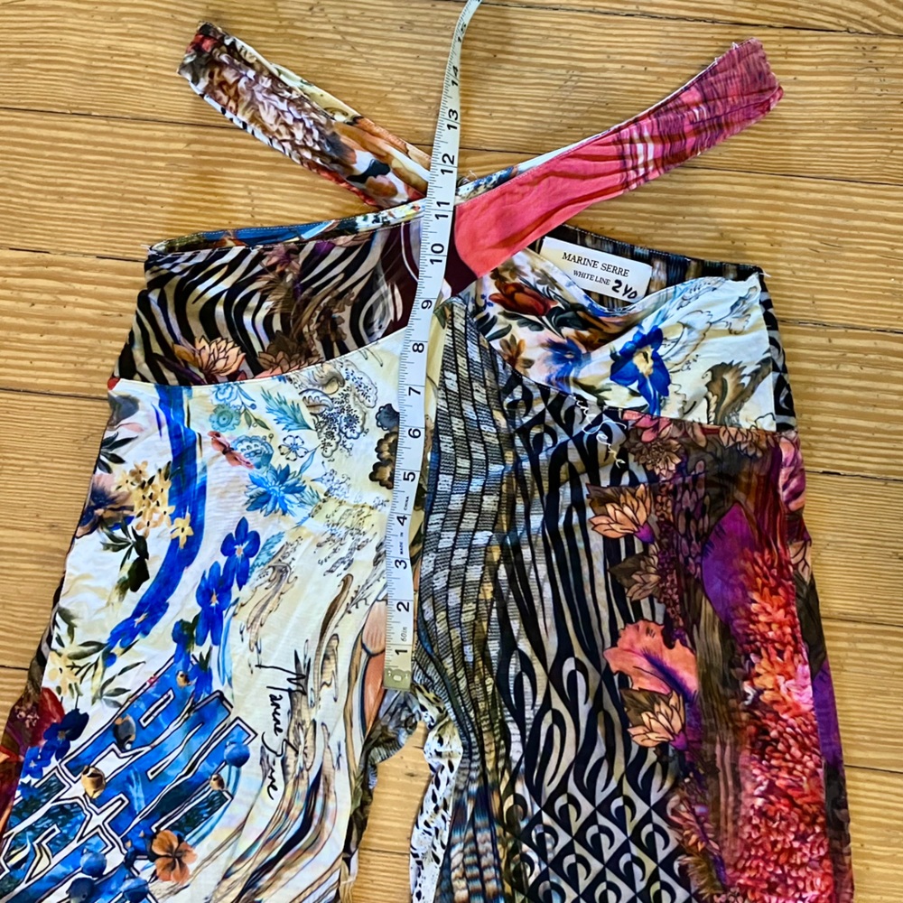 Marine Serre Multicolor Patterned Pants - image 9